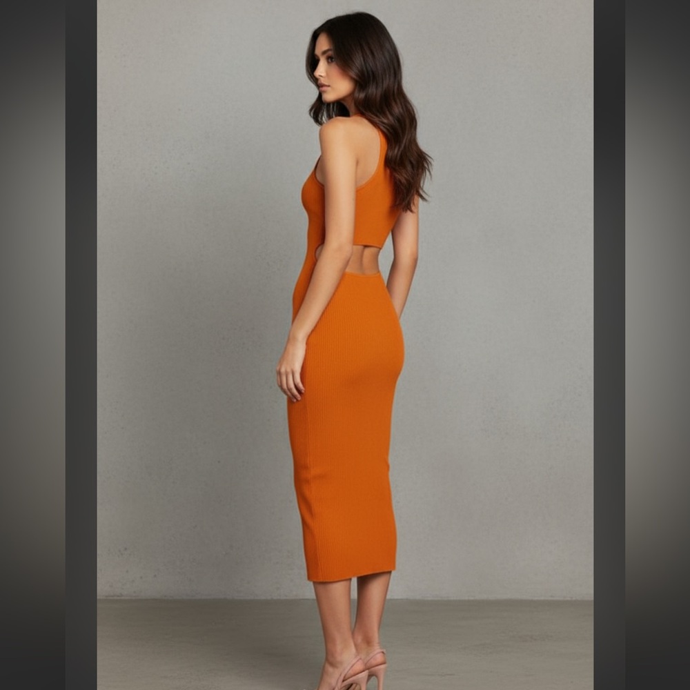INTERMIX- Cadya Cut-Out Midi Dress